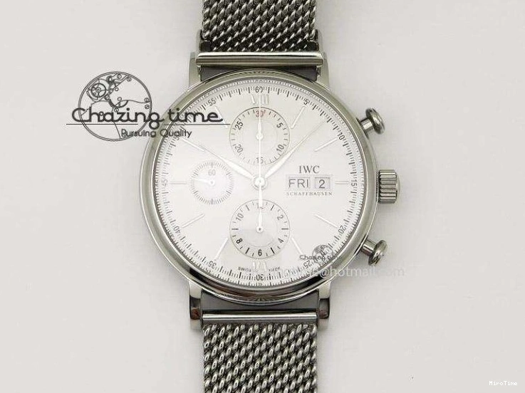 MIROTIME 0315 Mark XVIII IW327006 Titanium M+F 1:1 Best Edition Black Dial on Brown Leather Strap A Efficient 7052